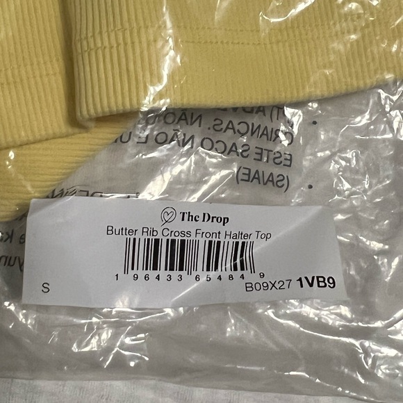 The Drop Yellow Halter Top - Picture 4 of 4